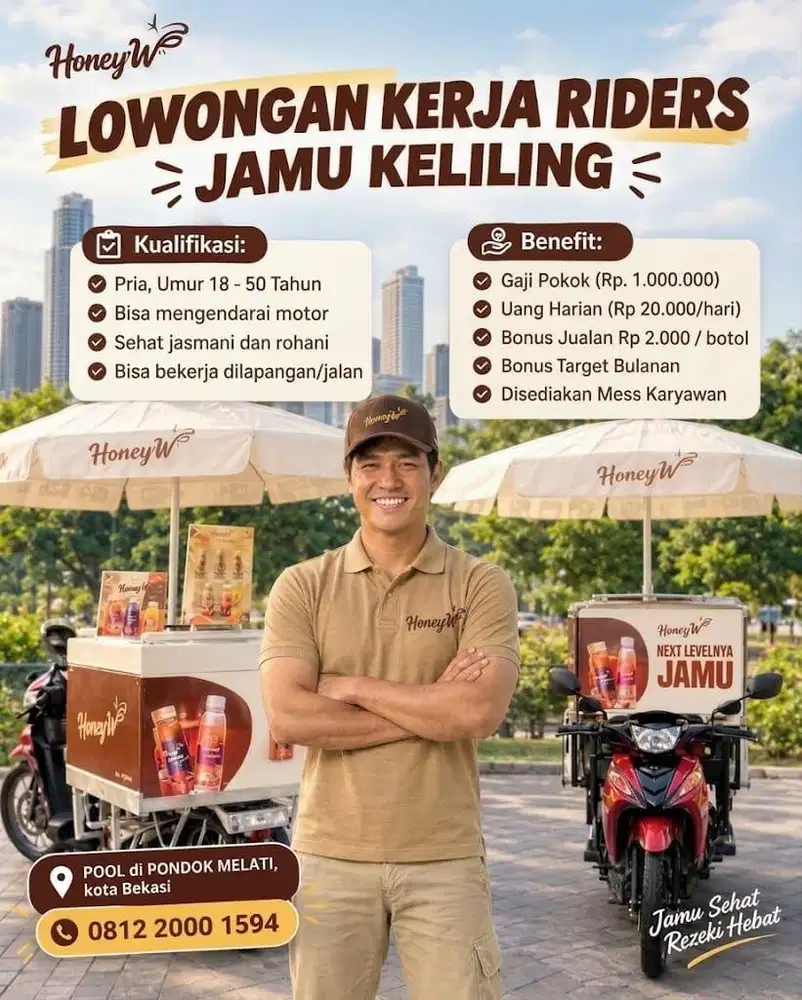 We are hiring RIDERS JAMU