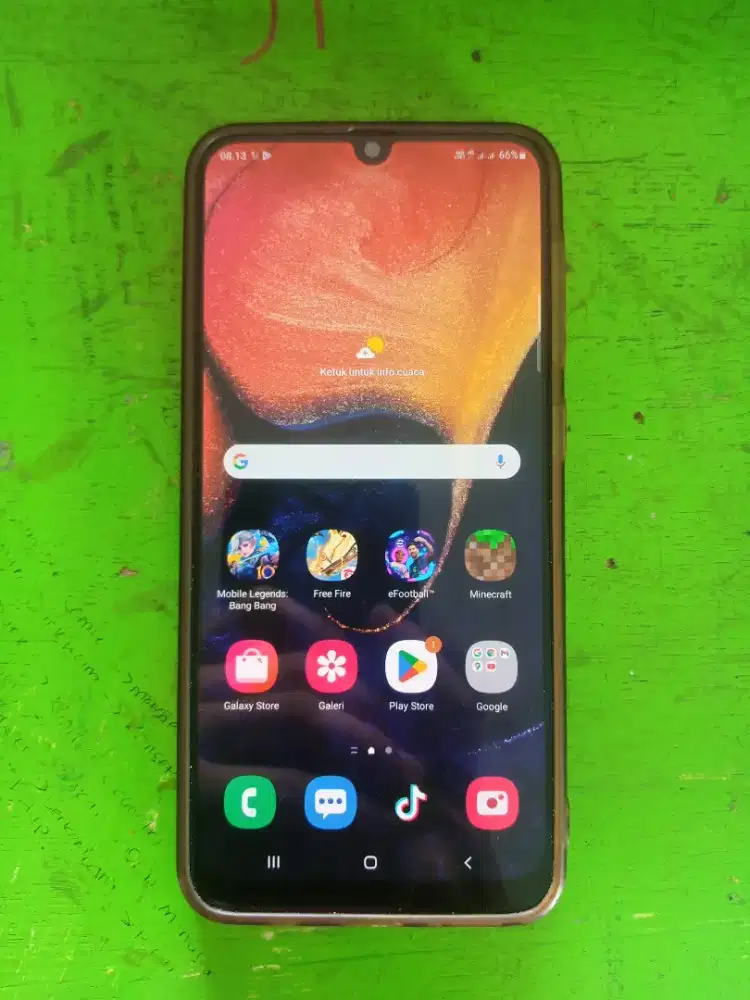samsung a50 ram 4/64 lcd ori, fp di layar on