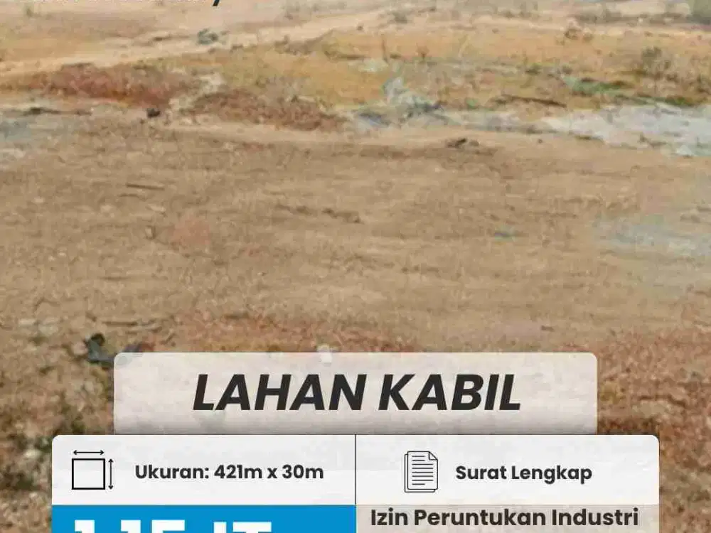 DIJUAL LAHAN INDUSTRI DI KABIL, BATAM
