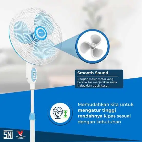 New Kipas Angin Berdiri MIYAKO XTRA STRONG Wind 16inchi