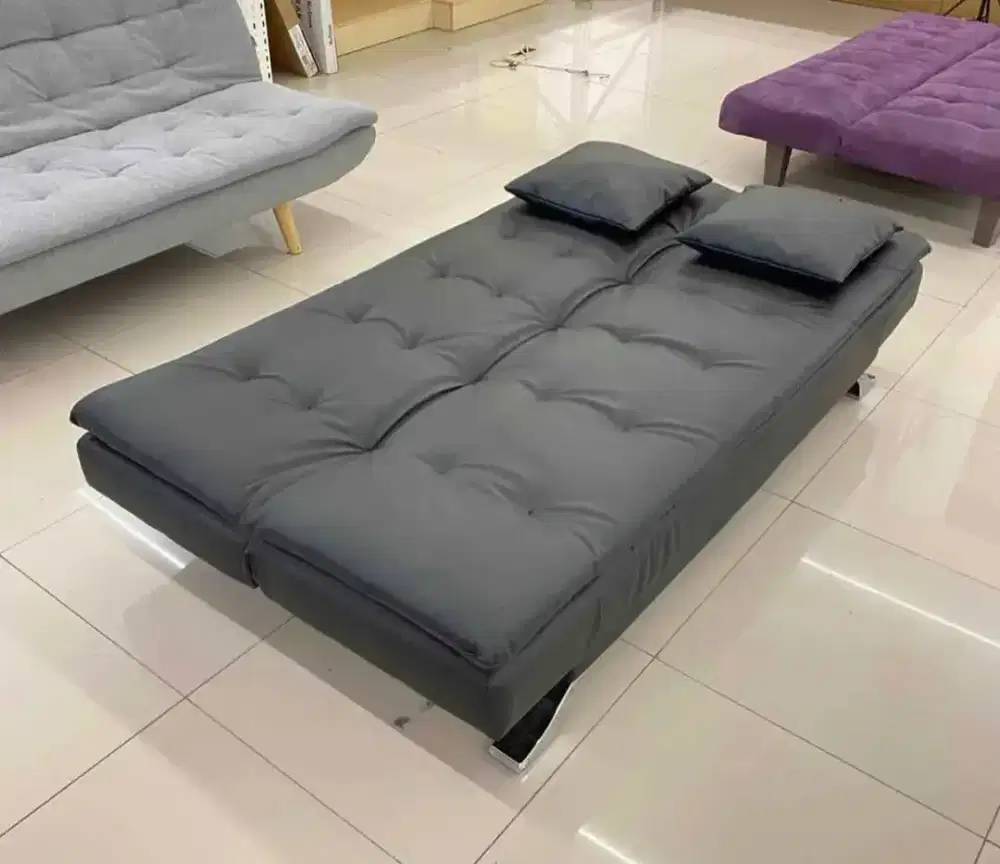 *MURAH BRAND NEW! SOFA BED KAKI BESI SELMA*