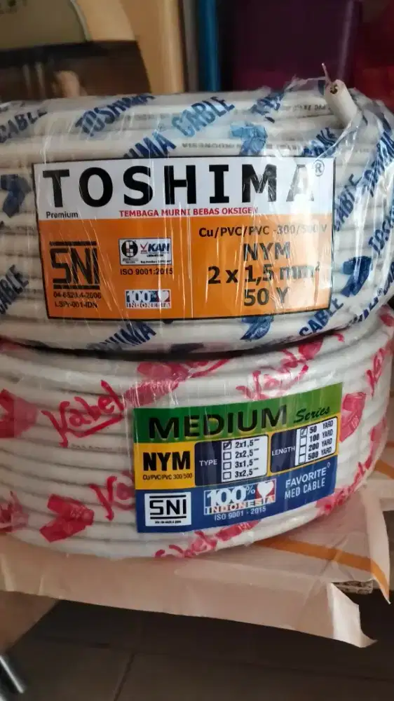 Kabel toshima berkualitas SNI
