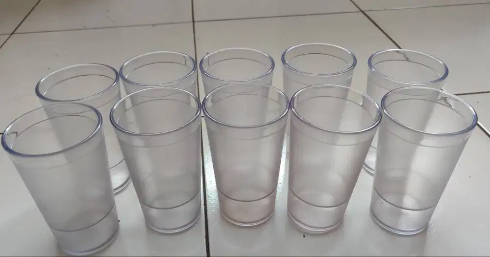 Gelas akrilik Lion Star tanpa pegangan 10 pcs