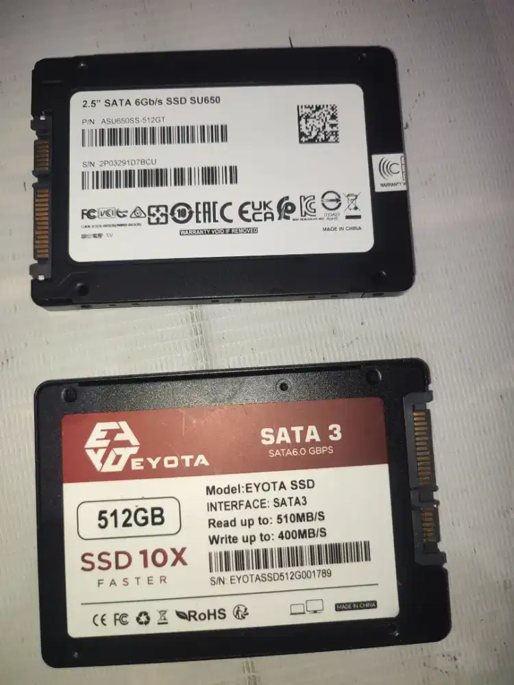SSD 512 sata  merek