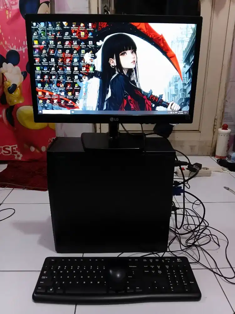 PC GAMING FULSET + LCD + RAM 8 GB + VGA 1 GB + HD 500 GB + GAMES APP