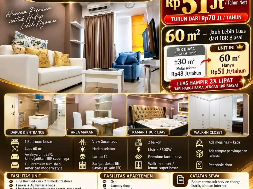 Apartemen Tanglin Connect to Pakuwon Mall
