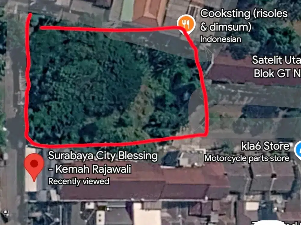 Dijual Murahh Hanya 6Jutaan permeter Kavling Tanah Strategis Darmo Satelit LT2686m Cocok Mini Market, Sport Center Surabaya Barat