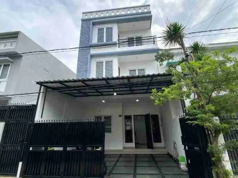 Dijual Cepat Rumah Modern 4 Lantai + Rooftop di Sunter Graha Pratama — Siap Huni, SHM, Bebas Banjir
