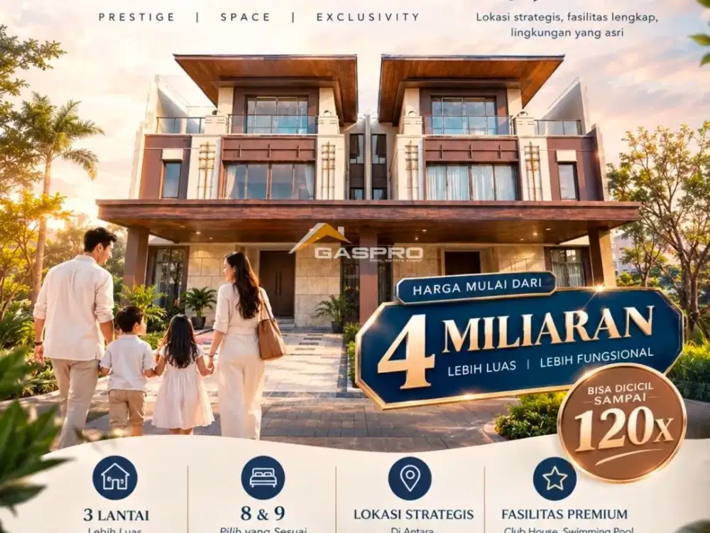 Now Launching ALTADENA PRIME  Hunian premium 3 Lantai yang berlokasi di Pasadena Central District