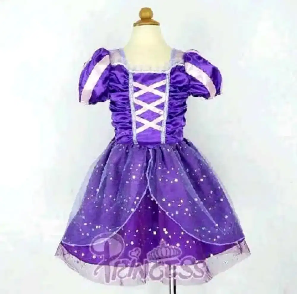 DRESS ANAK RAPUNZEL
