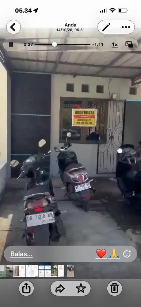 Di kontrakkan rumah tipe 70