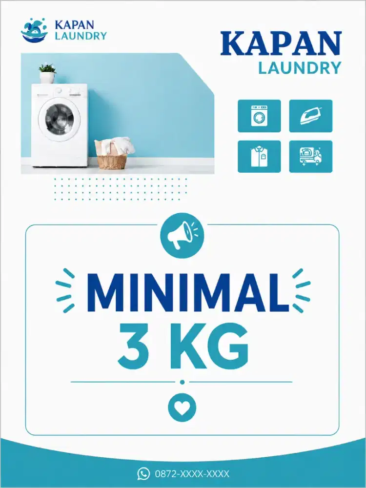 Di butuhkan karyawan laundry