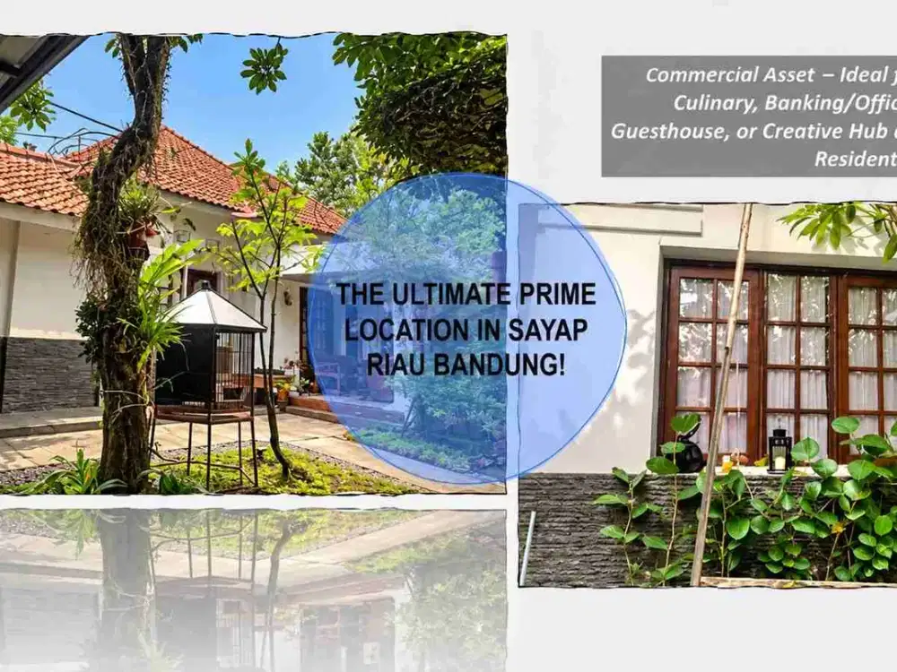 jual rumah sayap riau di jalan serayu cocok untuk usaha kuliner, kantor dan usaha lain nya