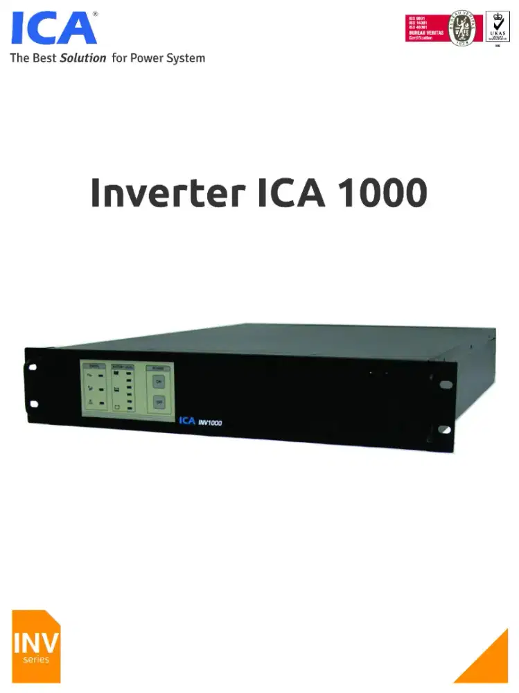ICA INVERTER INV-1000 Capacity 1000 VA / 800 W ( Tidak ada Garansi )
