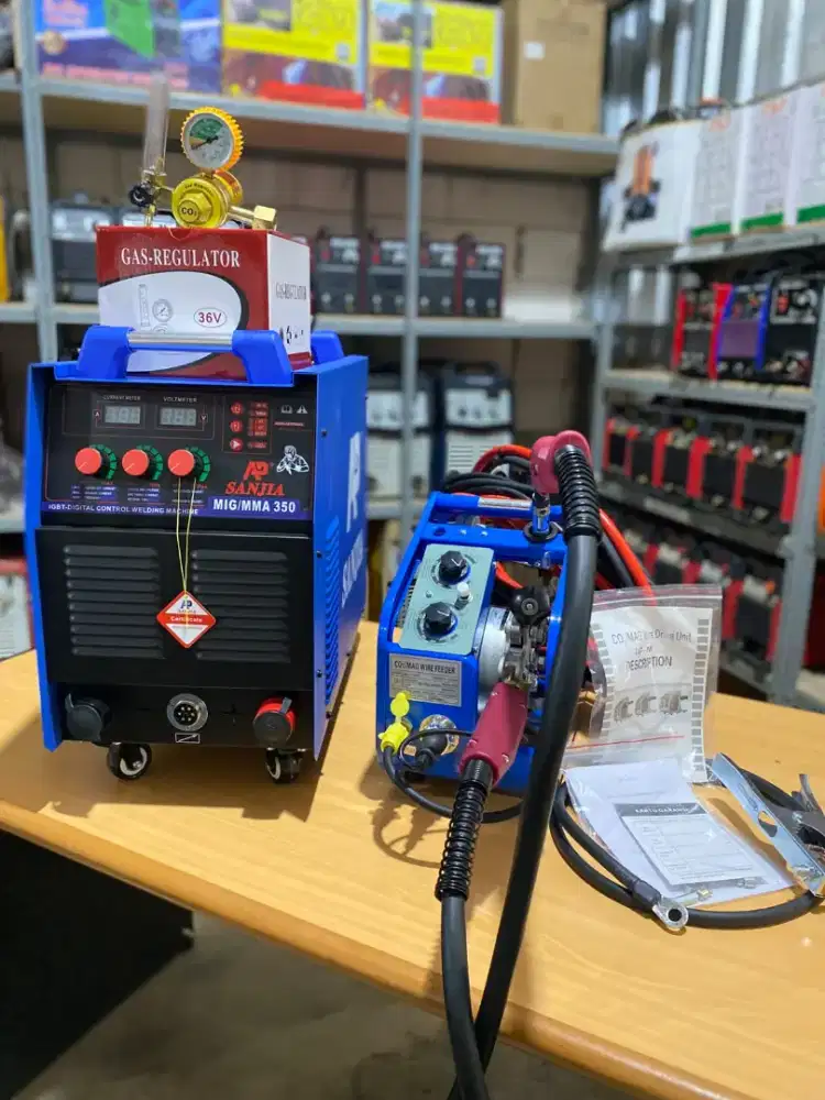 MESIN LAS MIG CO2 350A AP SANJIA MESIN LAS CO2 MIG 3 PHASE IGBT DC
