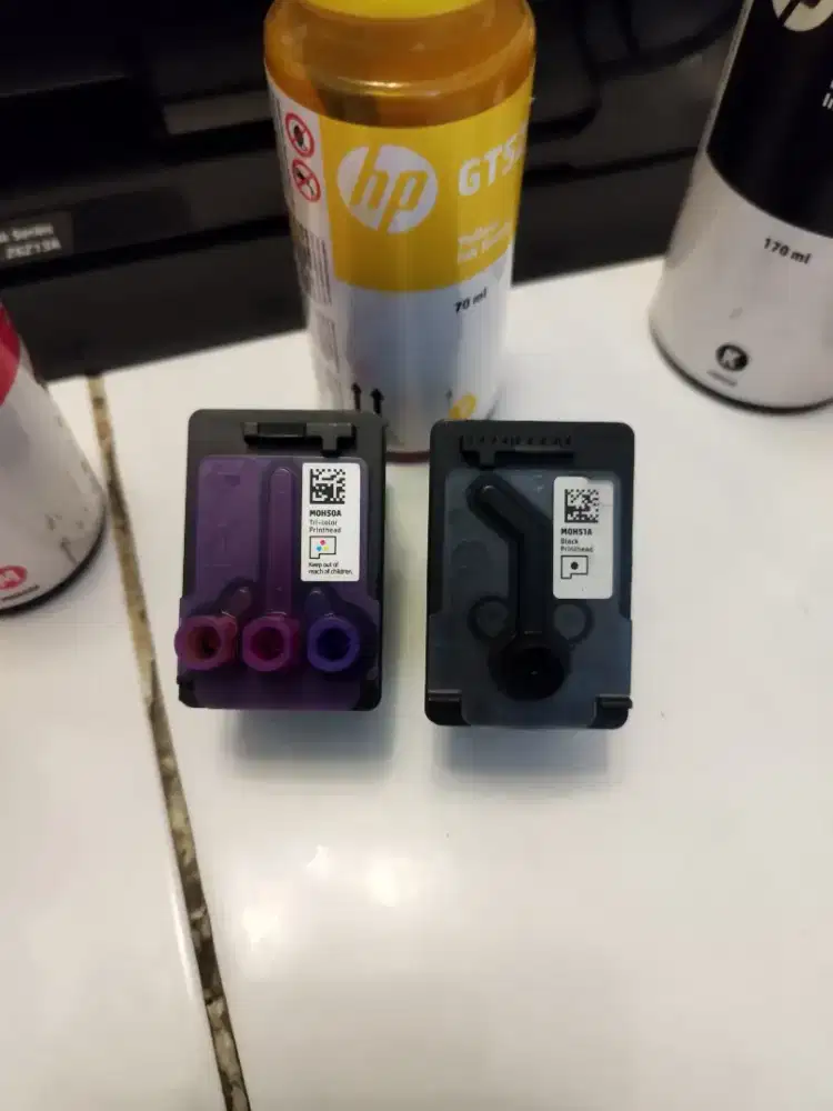 Jual cartridge Hp ink tank 319 bekas ori plus printer(undetected)
