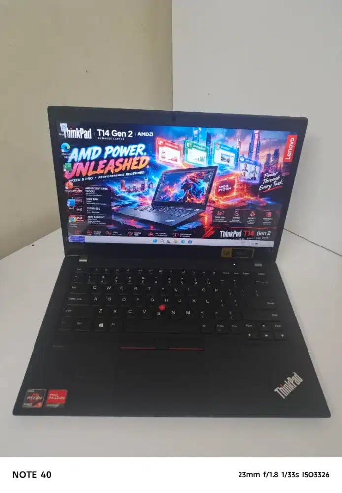 Lenovo ThinkPad T14 Gen 2 Ryzen 5 PRO 5650U RAM 16GB SSD 256GB