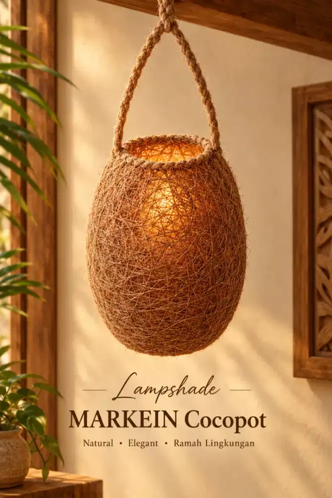 Kap lampu lampion lampshade aesthetic natural elegant klasik mewah