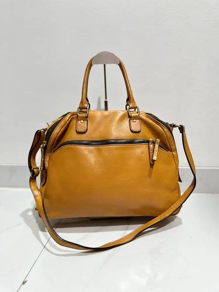 Tas kerja tote pria wanita full kulit asli