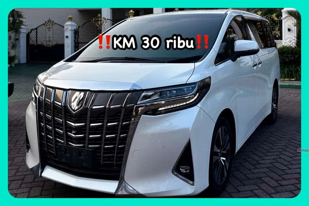 KM 30ribu Toyota Alphard 2018 captain seat warna putih facelift antik