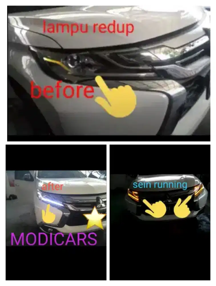 lampu drl Pajero sport SM pasang dtmpt anda