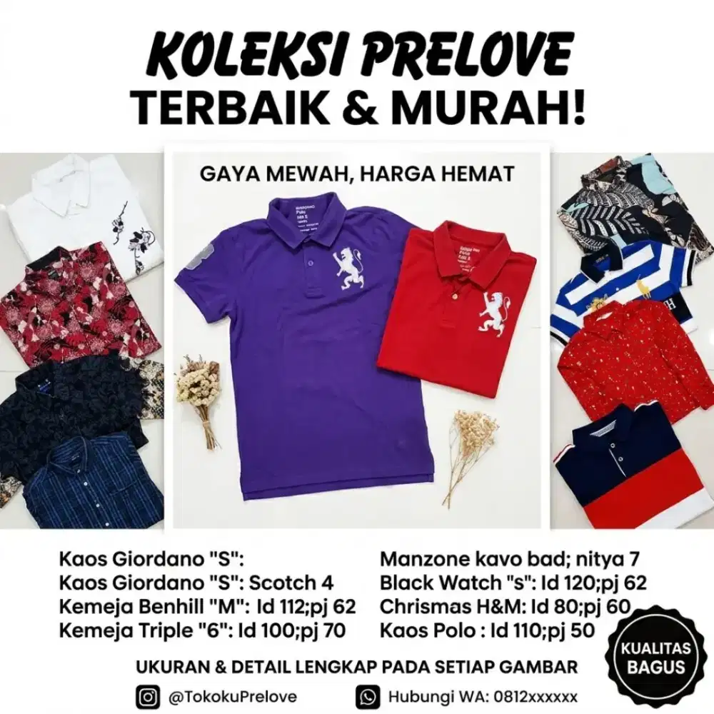 Jual murah meriah Baju Prelove masih cantik n bagus