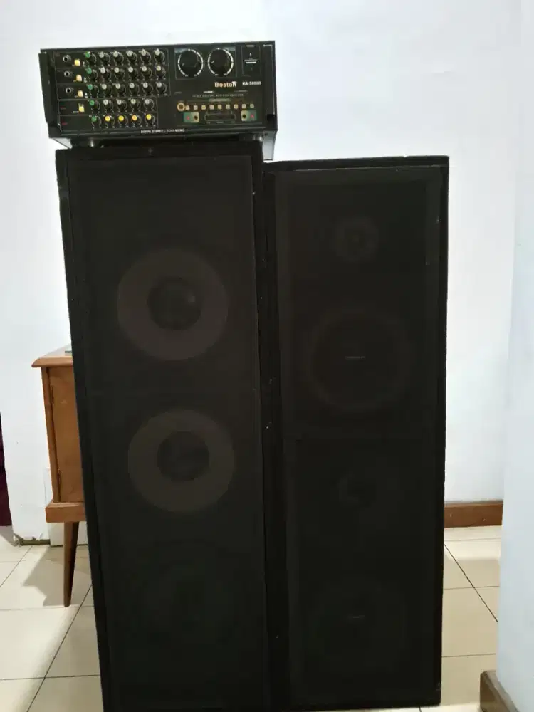 Amplifier dan box speaker