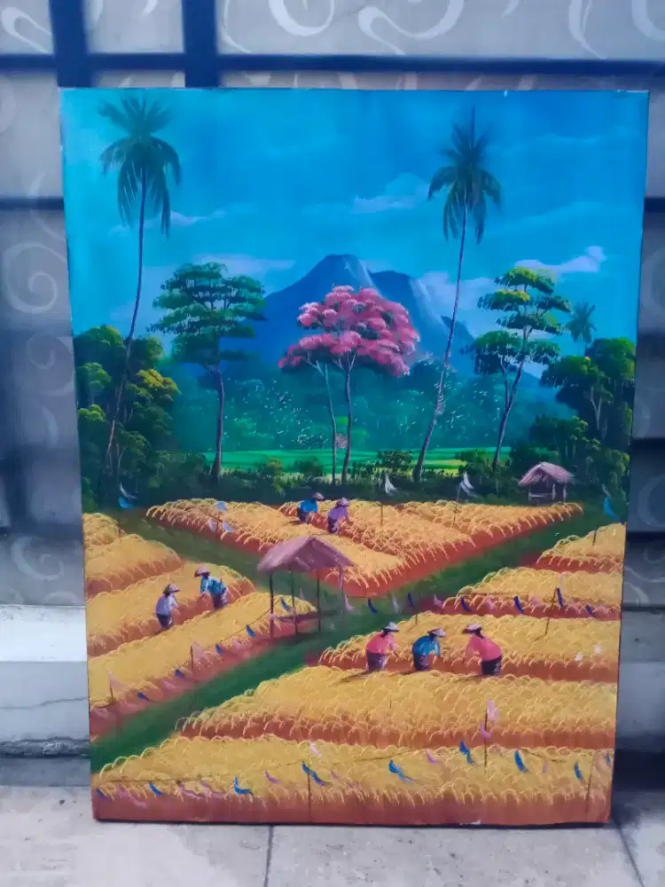 Lukisan bahan canvas