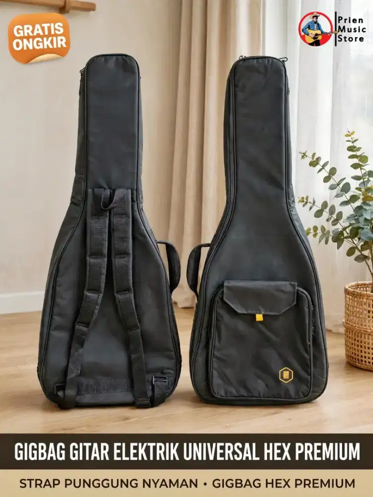 Gigbag gitar elektrik original hex busa tebal