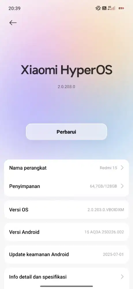 Redmi 15 8+8 | 128