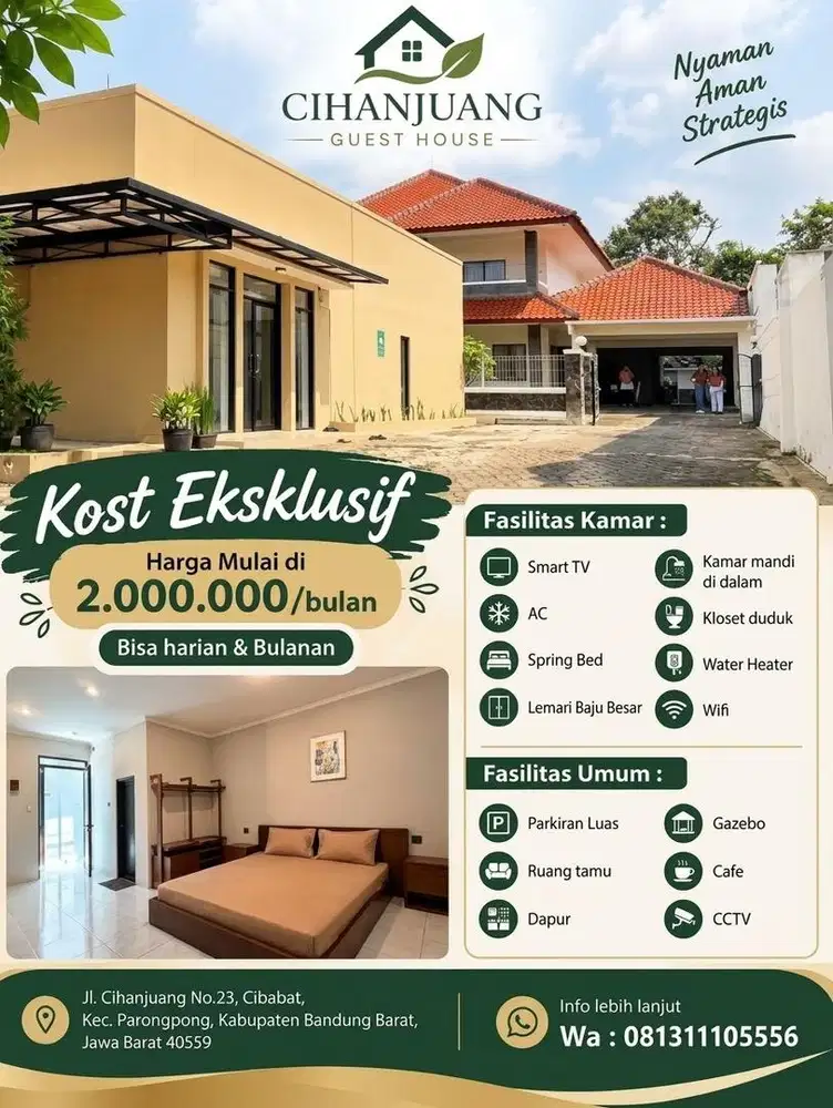 Kost Eksklusif Cihanjuang Guest House