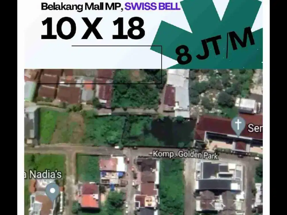 Tanah Golden Park
Panakkukang Mas
Jl. Milan no 7 (10x18)
Dekat Mall Panakkukang
Rp. 8 JT/Mtr