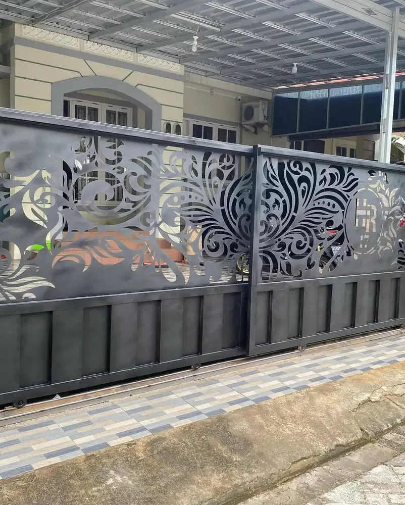 Pagar rumah laser cutting