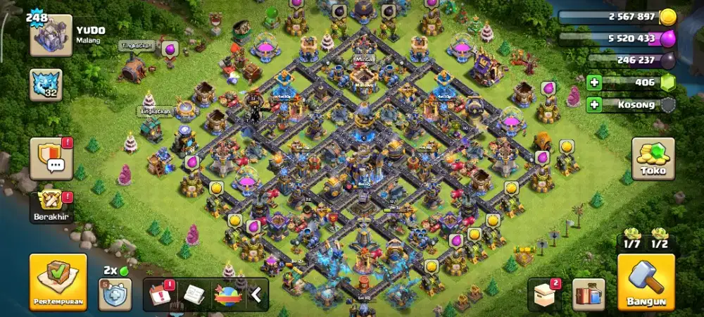 Akun COC TH 18 tembok MAX