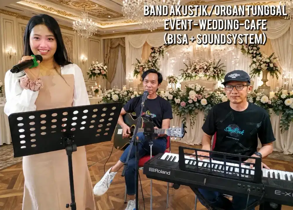 Band Akustik wedding cafe mc akad resepsi rental soundman organtunggal