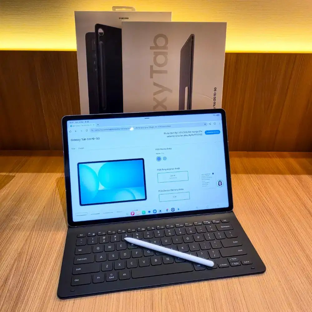 Samsung Galaxy Tab S10 FE+ 5G 12/256GB + Keyboard Ori | Garansi Aktif