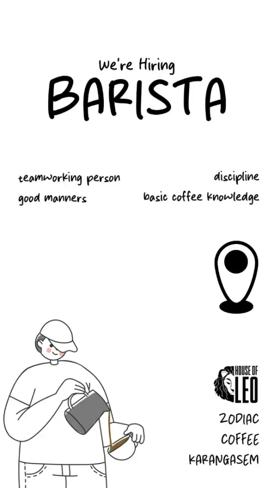 Loker BARISTA di ZODIAC KARANGASEM