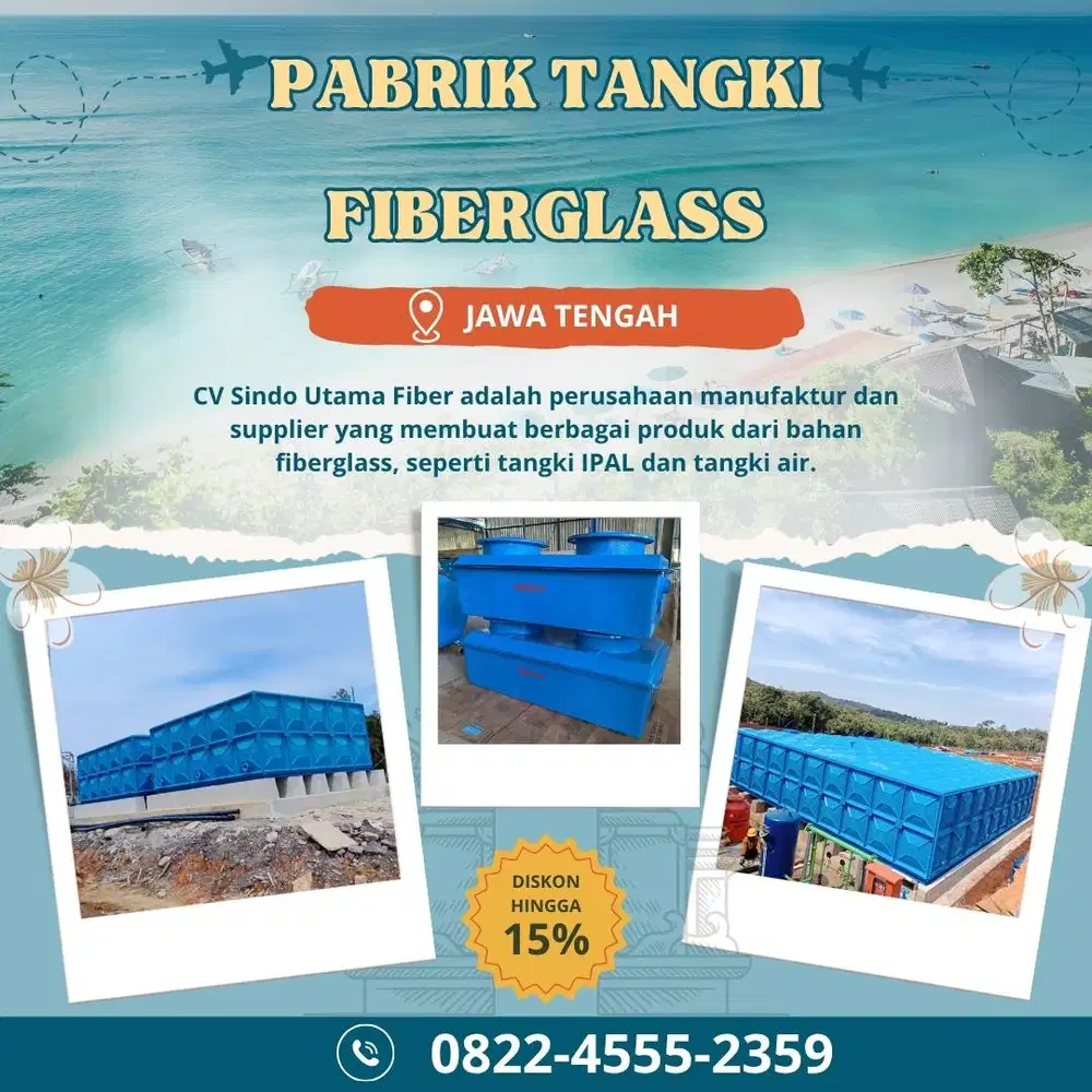 Tangki Fiberglass-Panel Tank, Roof Tank & Ground Tank Pekalongan
