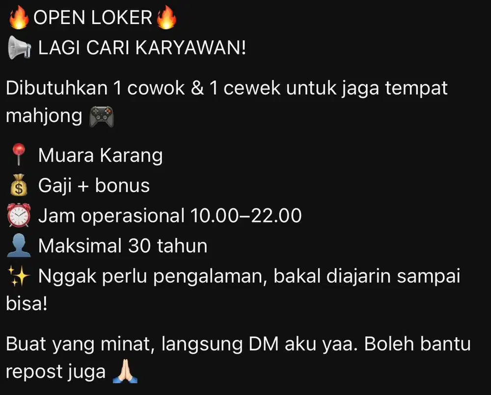 OPEN LOKER MAHJONG