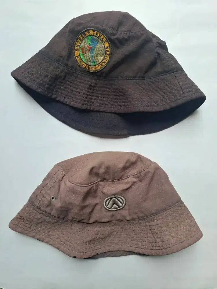 topi / buket eiger & eigthteen warna grey dan dongker siz3 M-/L