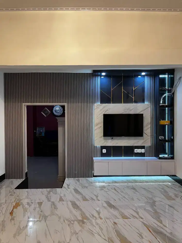 Contoh pemasangan wpc wallpanel