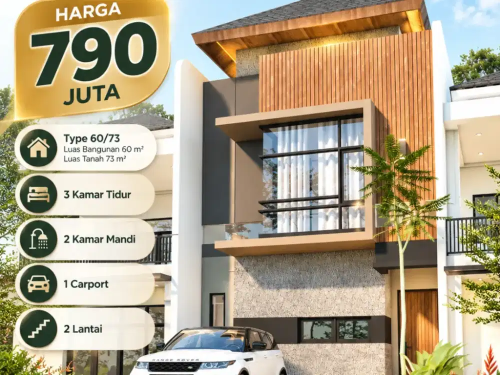 790 JUTA DAPAT RUMAH 2 LANTAI SEPERTI INI?!