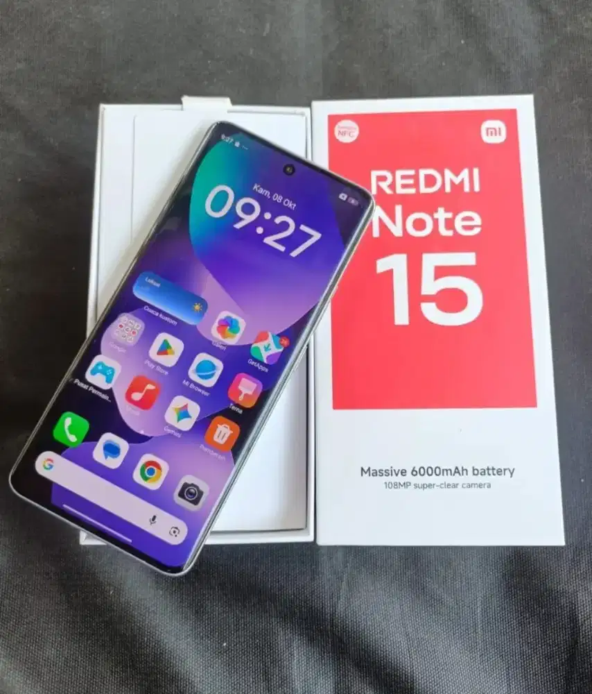 Redmi note 15 4G ram 8/128 fullset mulus