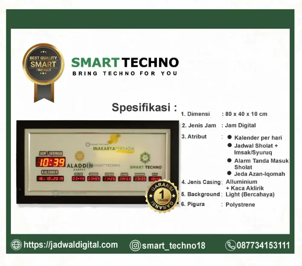 Jual Jam Digital Masjid Smart
