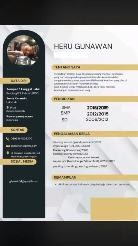 Saya Siap kerja apapun