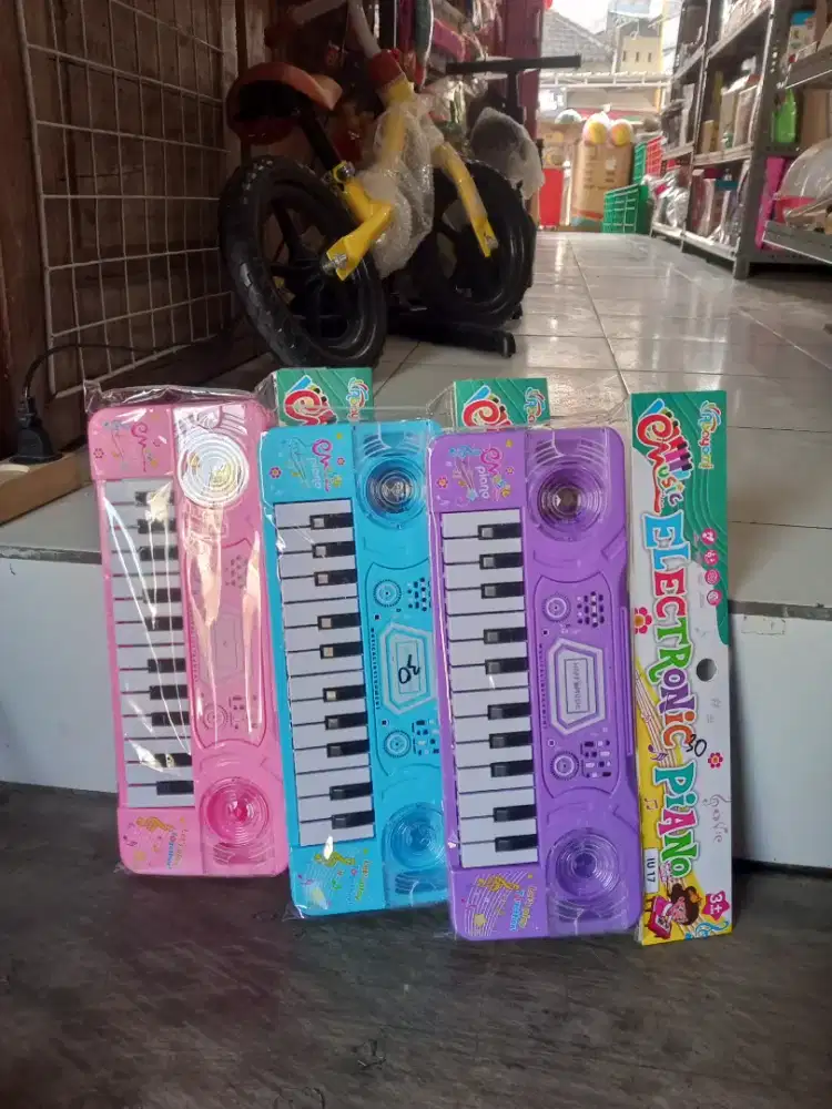 Mainan Anak piano baterai musik