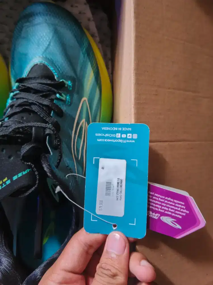 Sepatu lari, HAZE STRIKE PRIME 1.0 HIJAU TEAL/LIME/MINT