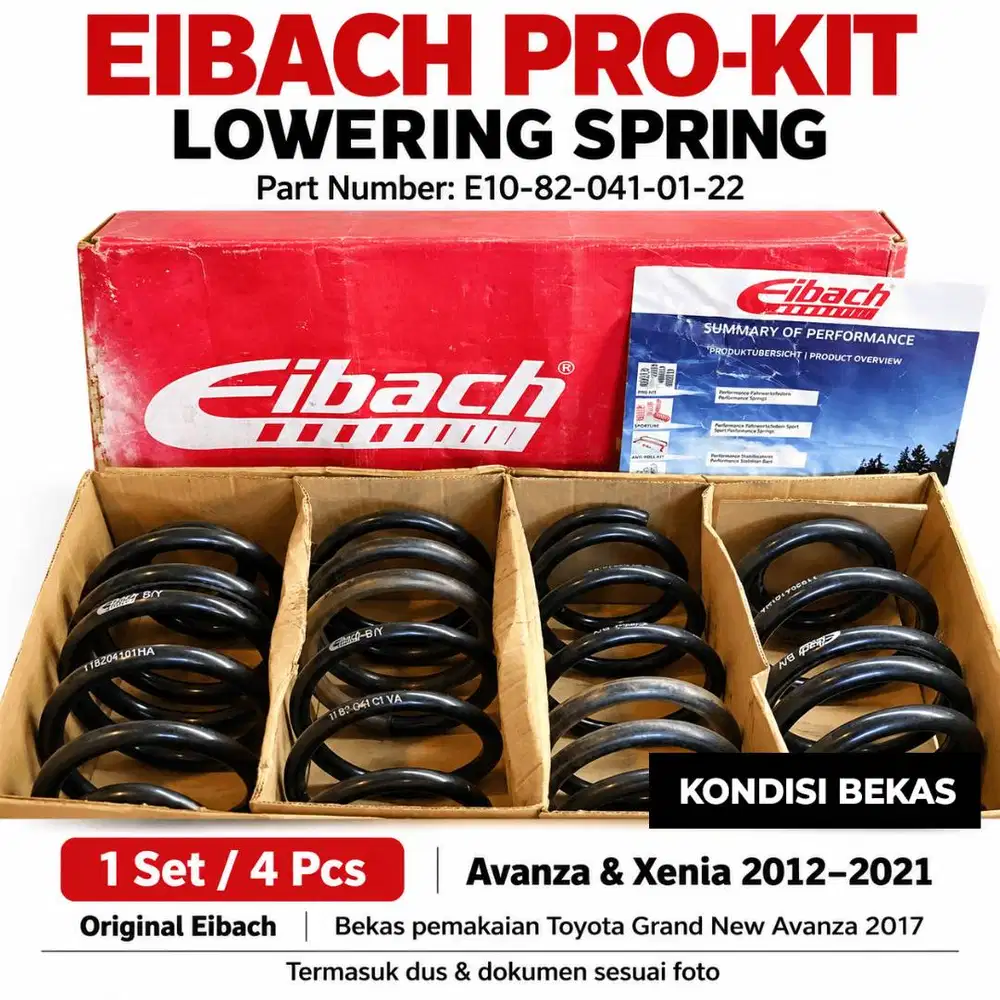 Eibach Pro Kit Lowering Spring  Avanza Xenia 2012–2021