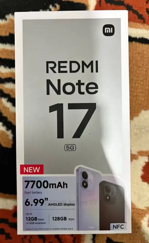 Redmi note 17 5g Ram 6/128