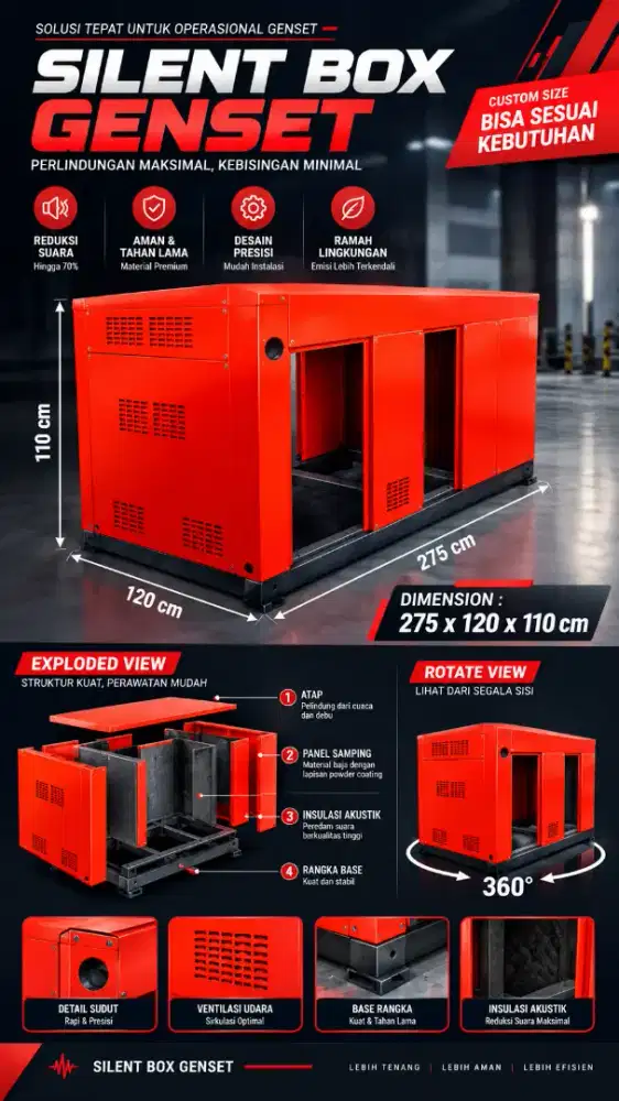Custom Silent Box Genset